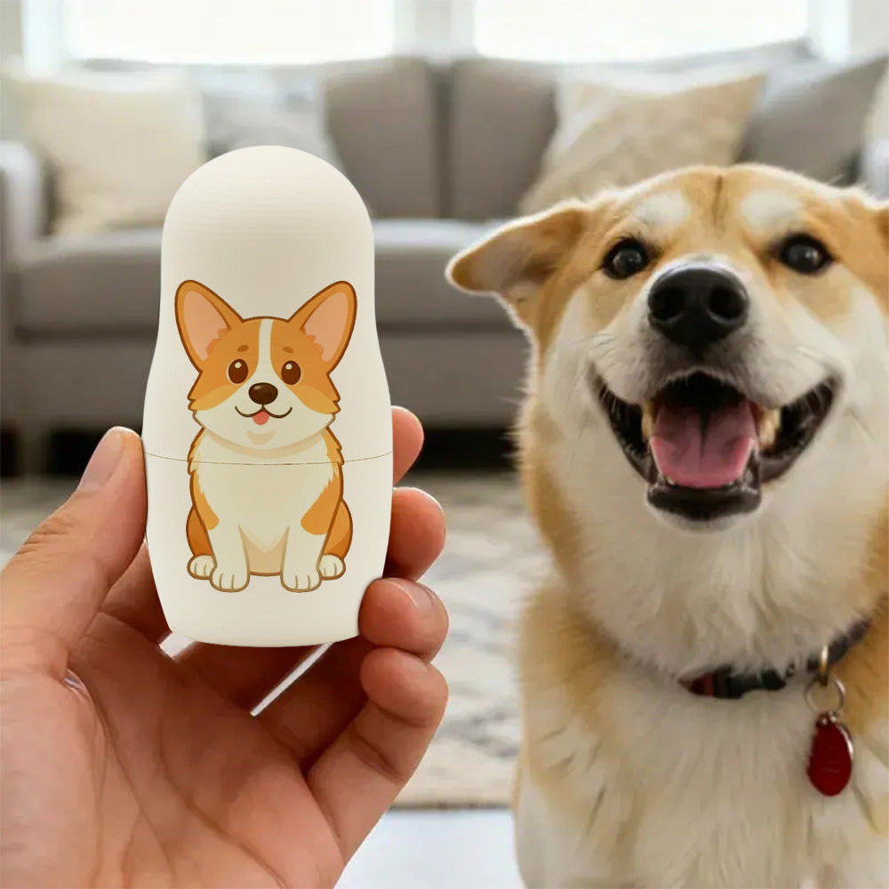 Personalized Portrait Nesting Doll Custom Photo Family Portrait Cartoon Style Gift Photo Christmas Gift