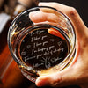 Personalizowana szklanka do whisky z napisem na prezent dla męża lub chłopaka