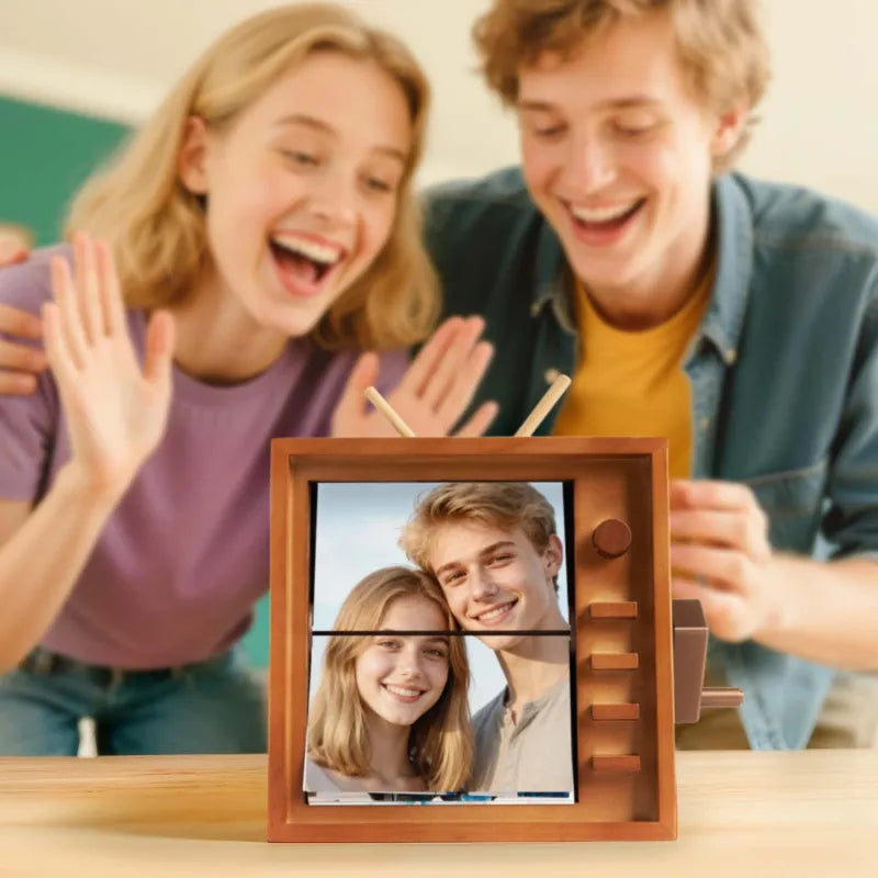 Personalizowana ramka na zdjęcia z animacją, prezent na rocznicę lub urodziny