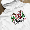 Bluza z kapturem Mama Claus Christmas Pattern Design