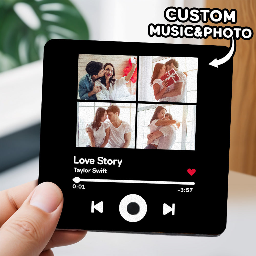 Muzyczny Magnes Na Lodówkę Z Personalizowanym Zdjęciem