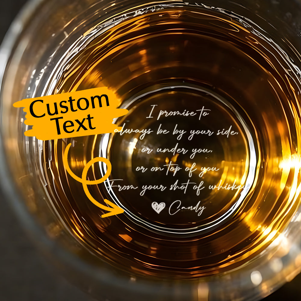 Personalizowana szklanka do whisky z dedykacją dla męża lub chłopaka na prezent