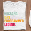 Koszulki Dla Programistów Koszulka Husband Dad Programmer Legend