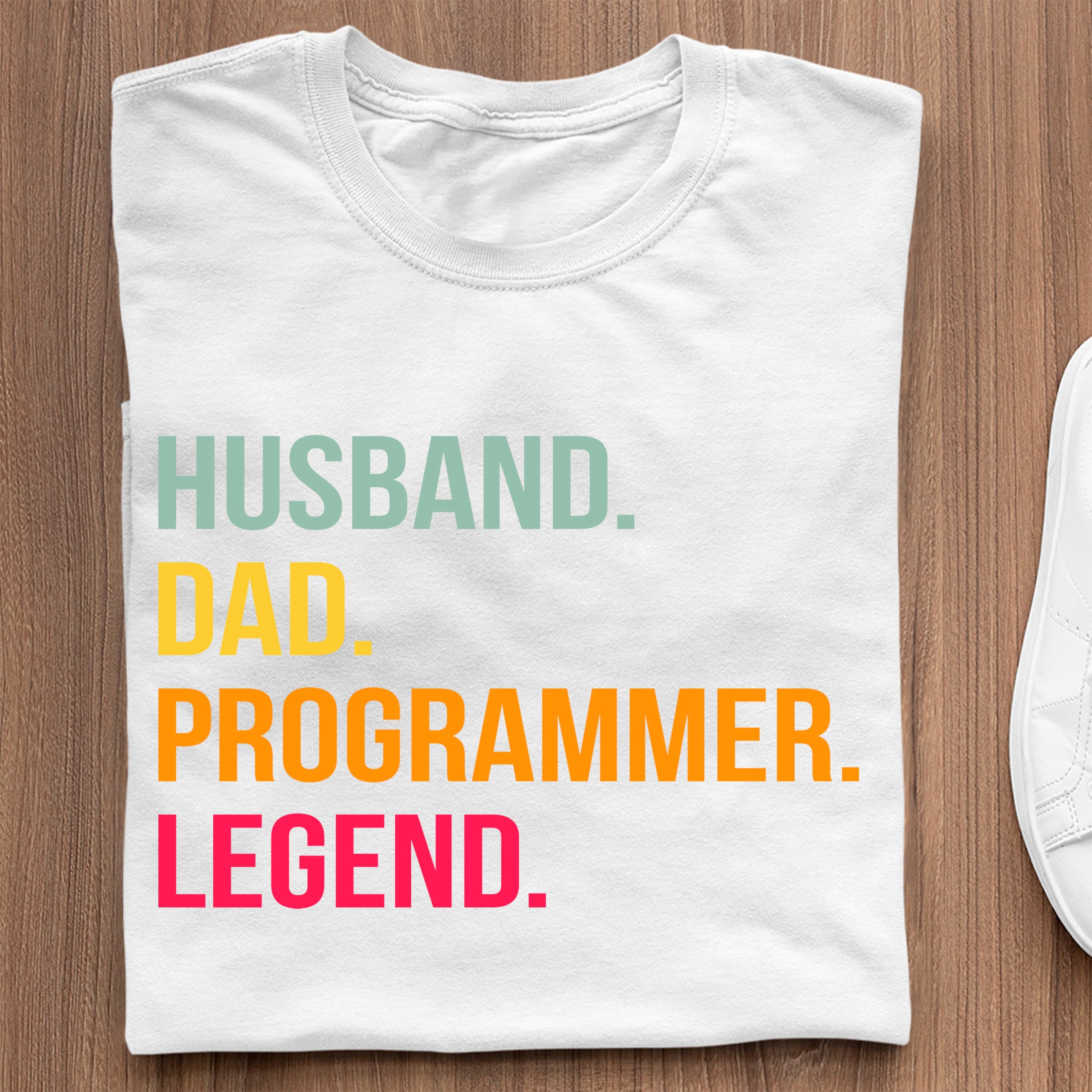 Koszulki Dla Programistów Koszulka Husband Dad Programmer Legend