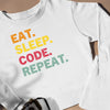 Śmieszny Prezent Dla Programisty Bluza Unisex Eat Sleep Code Repeat