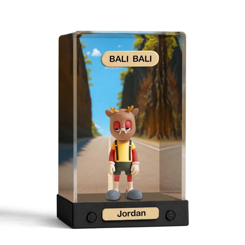Personalizowana figurka 3D z Twojego zdjęcia w pudełku na prezent dla niej/niego