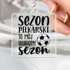 Breloczek Piłkarski Brelok Sezon piłkarski to mój ulubiony sezon