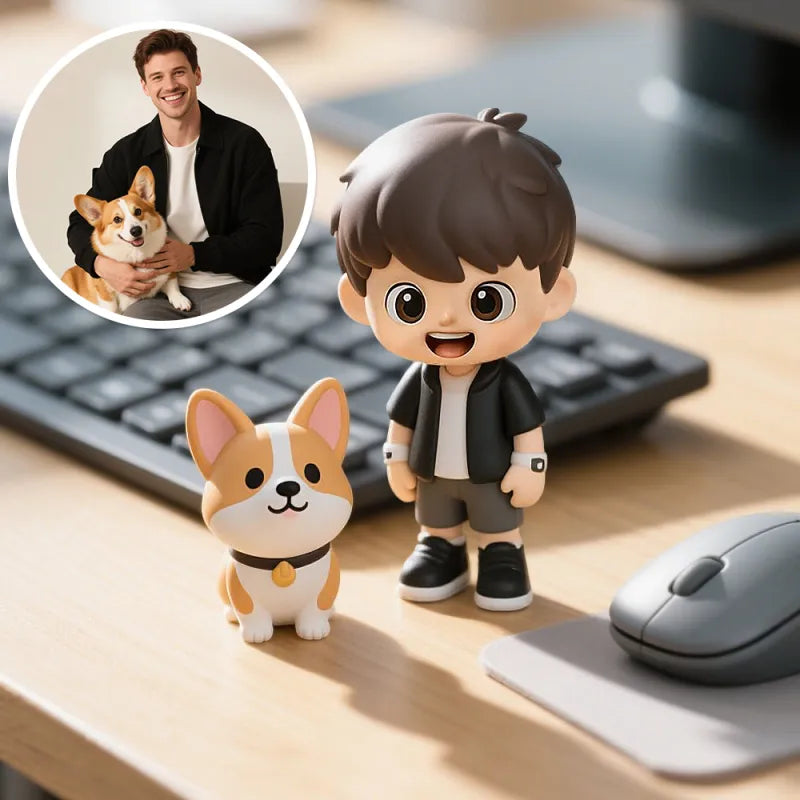 Figurka personalizowana 3D na biurko z Twoim zdjęciem, prezent na urodziny