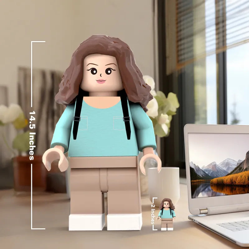 3D Print Custom Giant Minifigs Personalized Photo Giant Minifigs Turn Your Photo into Minifigs Gifts for Her