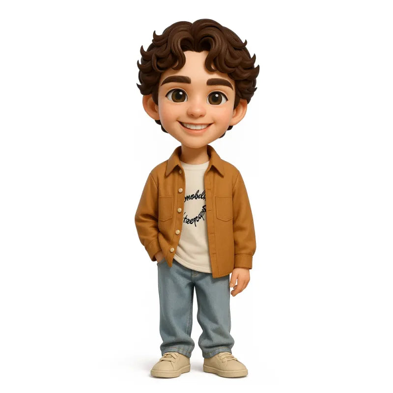 Figurka personalizowana 3D na biurko z Twoim zdjęciem, prezent na urodziny