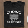 Prezent Dla Programisty C++ Koszulka Codeing Is My Super Power