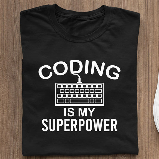 Prezent Dla Programisty C++ Koszulka Codeing Is My Super Power