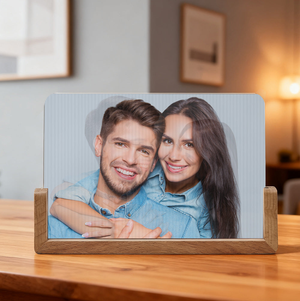 Personalizowana ramka na zdjęcia z efektem 3D na urodziny lub rocznicę