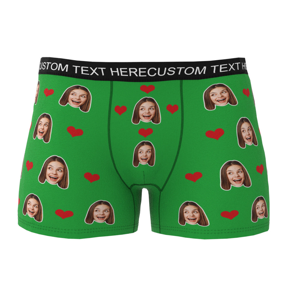 Personalizowane bokserki męskie z sercem, idealny prezent na walentynki