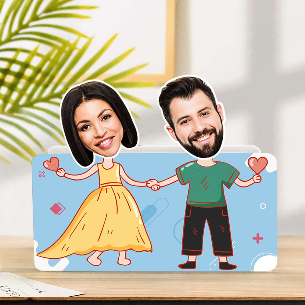 Personalizowana figurka na kokpit samochodu dla pary, prezent na rocznicę
