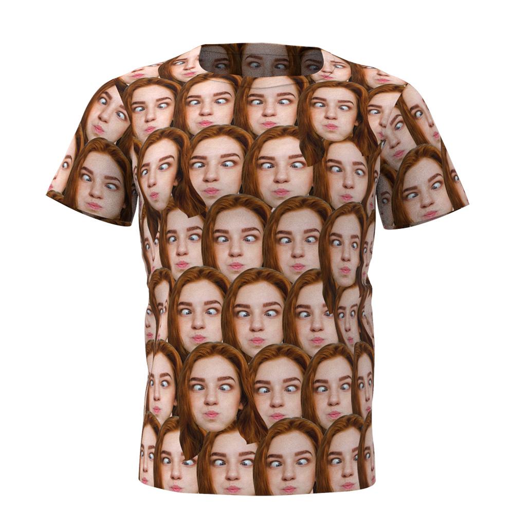 Personalizowana koszulka z nadrukiem twarzy, idealna na prezent dla niego lub niej