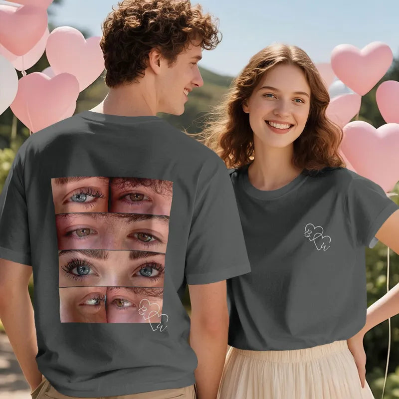 Personalizowana koszulka z nadrukiem dla pary na Walentynki prezent