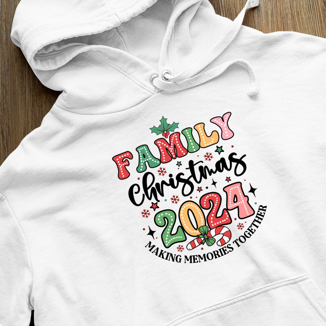 Bluza z kapturem Family Christmas Making Memories Together Christmas