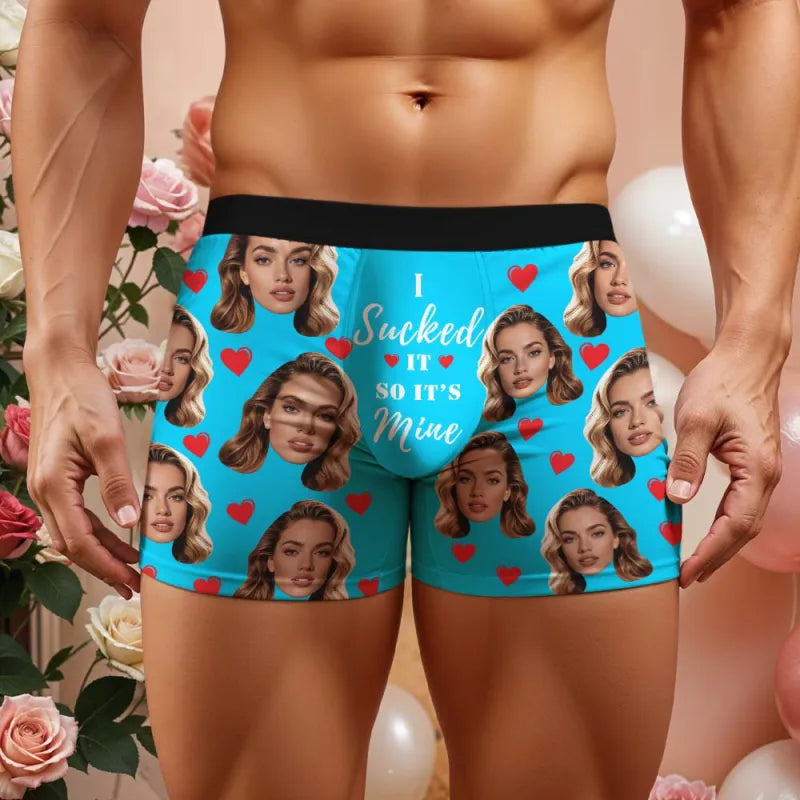 Personalizowana bielizna męska z własnym zdjęciem na prezent Walentynki