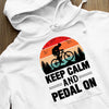 Bluza z kapturem Keep Calm And Pedal On Cycling