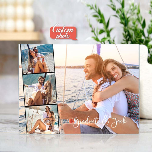 Personalizowana tablica ze zdjęciami i imieniem, prezent do domu na urodziny