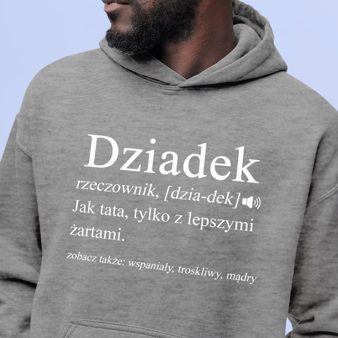 Bluza z kapturem Dziadek Rzeczownik, Dzia-dek