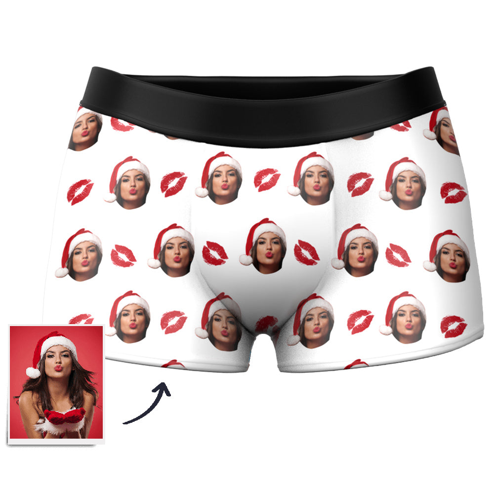 Personalizowane bokserki z nadrukiem zdjęcia na prezent dla niego na święta
