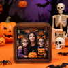 Personalizowany album na zdjęcia Halloween z muzyką i animacją, mechaniczny, ręcznie kręcony, z podświetleniem, 16 zdjęć
