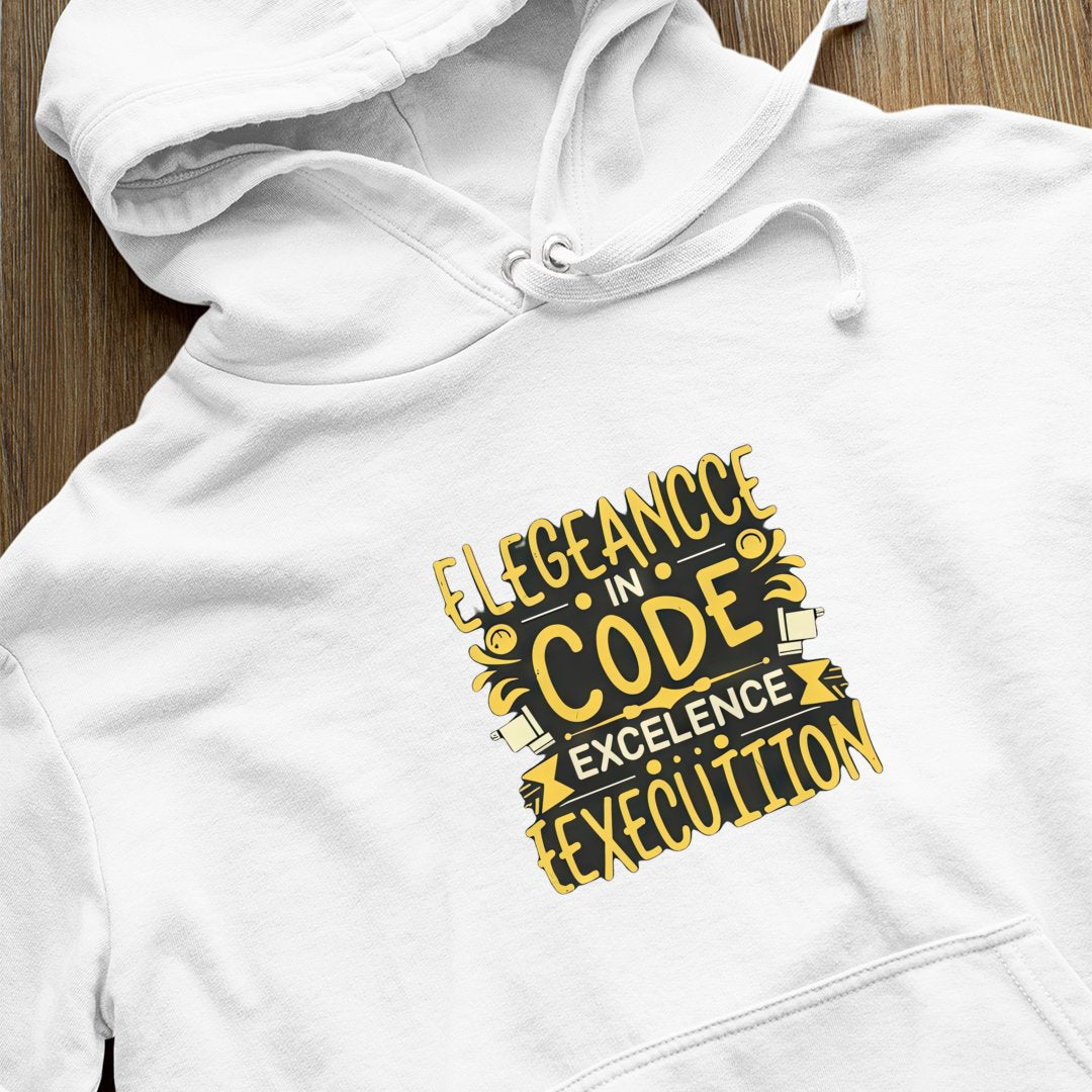 Bluza z kapturem Elegannce In Code Exellence In Execution