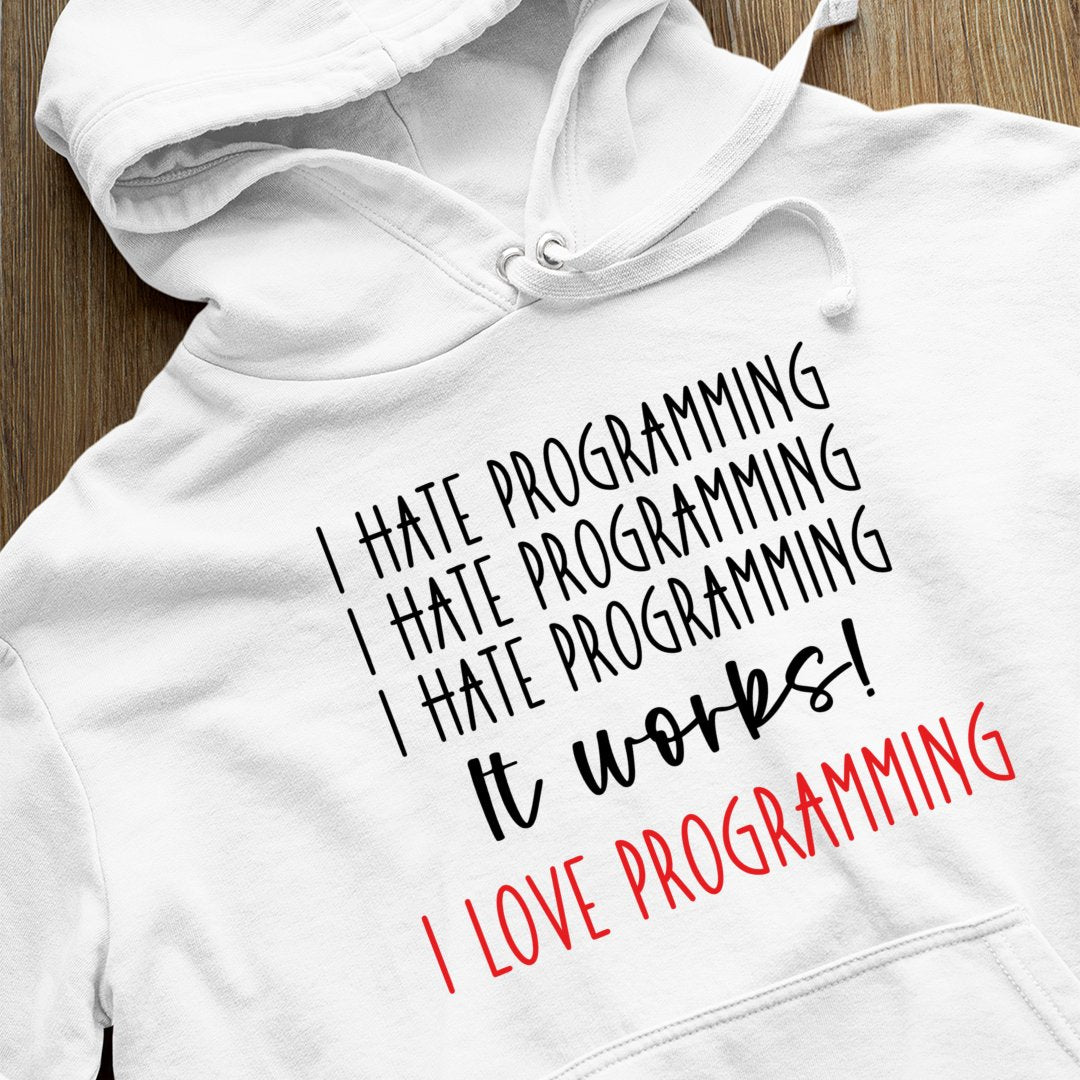 Bluza z kapturem I Hate Programming