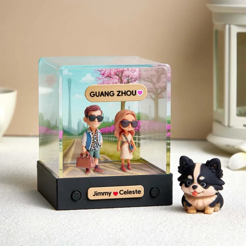 Personalizowana figurka 3D z Twojego zdjęcia w pudełku na prezent dla niej/niego