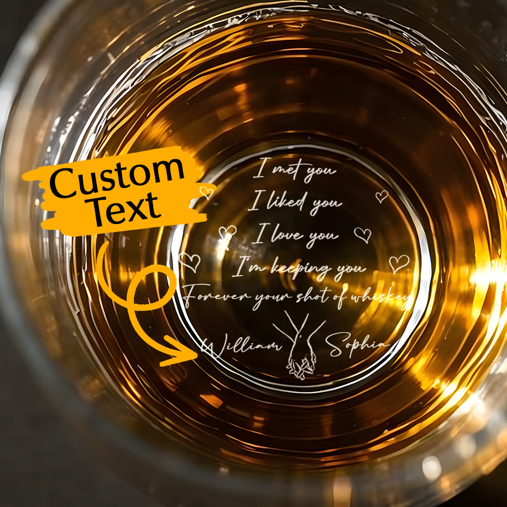 Personalizowana szklanka do whisky z napisem na prezent dla męża lub chłopaka