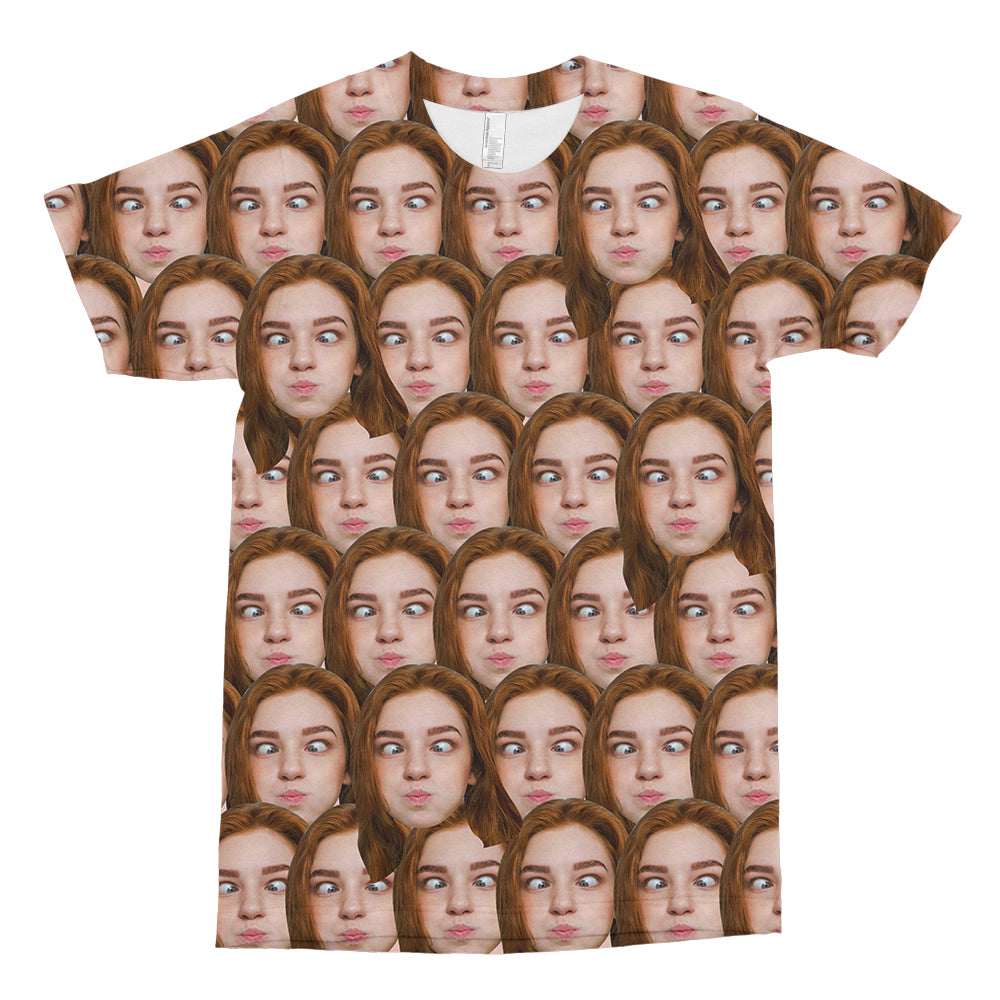 Personalizowana koszulka z nadrukiem twarzy, idealna na prezent dla niego lub niej