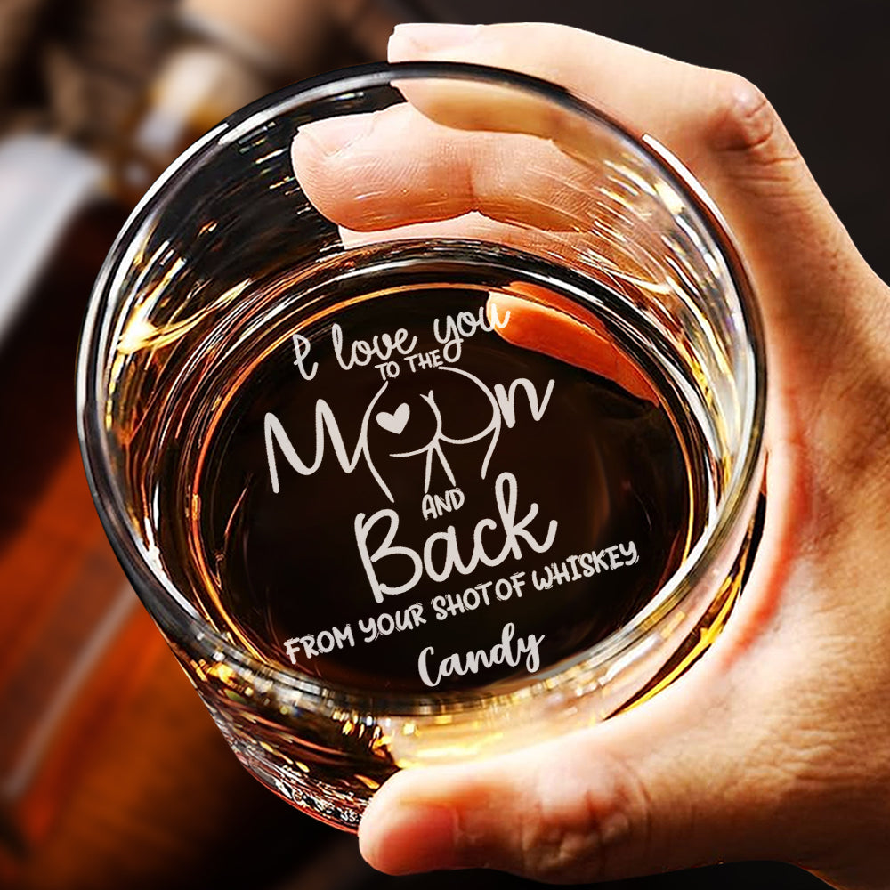 Personalizowana szklanka do whisky z imieniem na prezent dla niego na urodziny