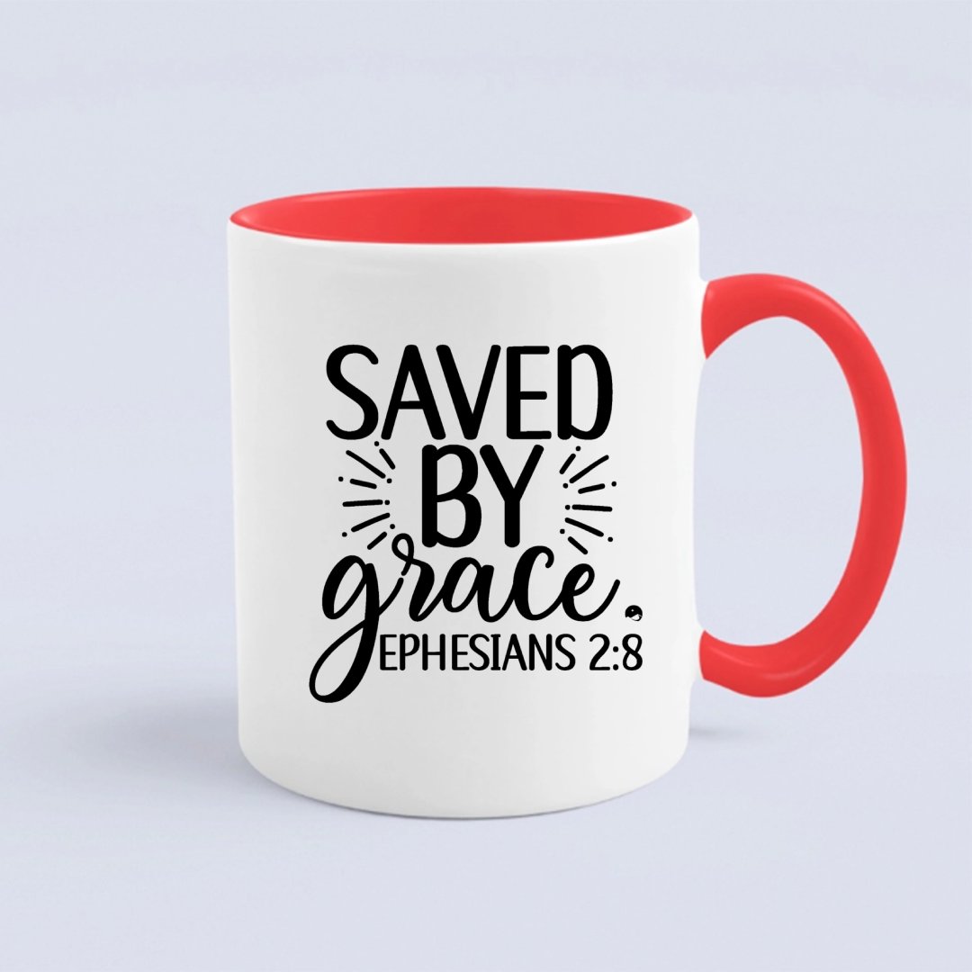 Kubek Saved By Grace Ephesians