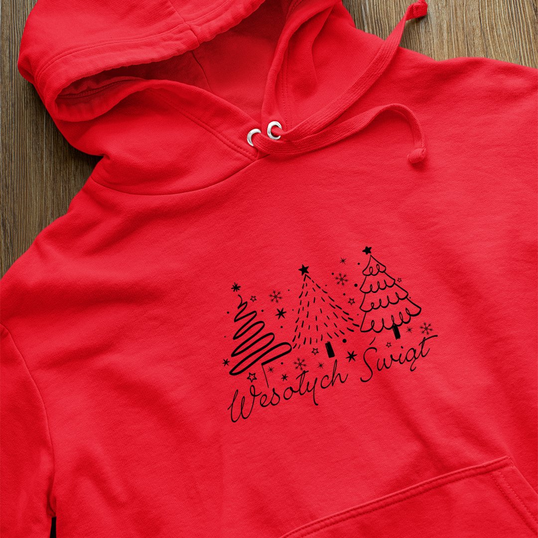 Bluza z kapturem Wesołych Świąt