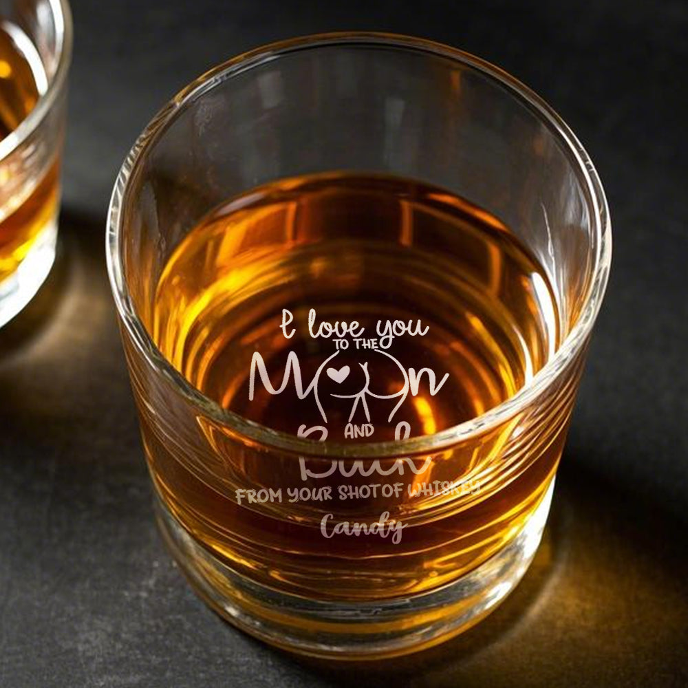 Personalizowana szklanka do whisky z imieniem na prezent dla niego na urodziny