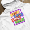 Bluza z kapturem Eat Sleep Code Repeat