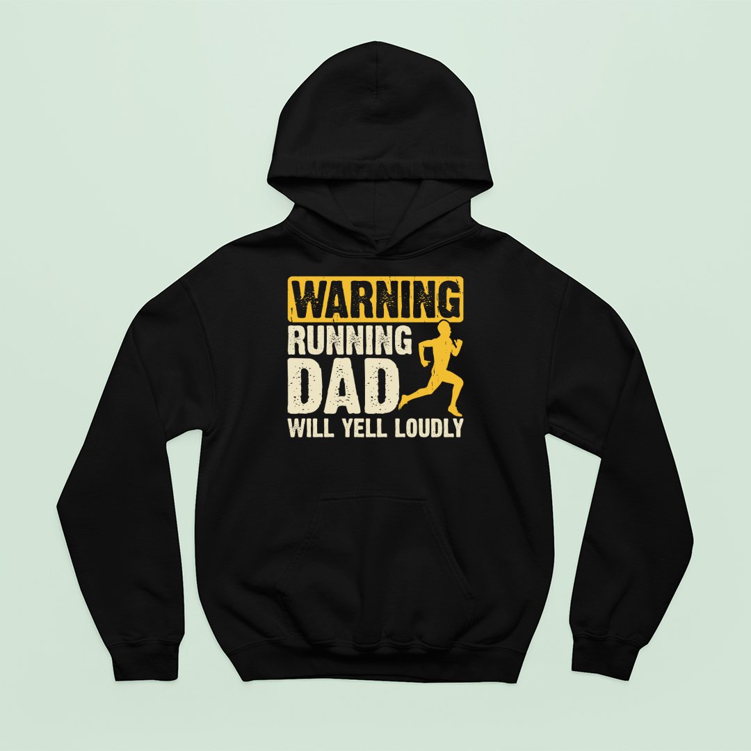 Bluza z kapturem Warning Running Dad