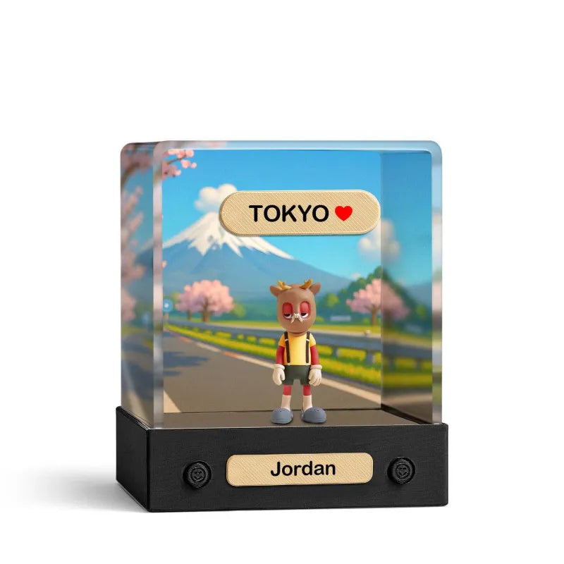 Personalizowana figurka 3D z Twojego zdjęcia w pudełku na prezent dla niej/niego