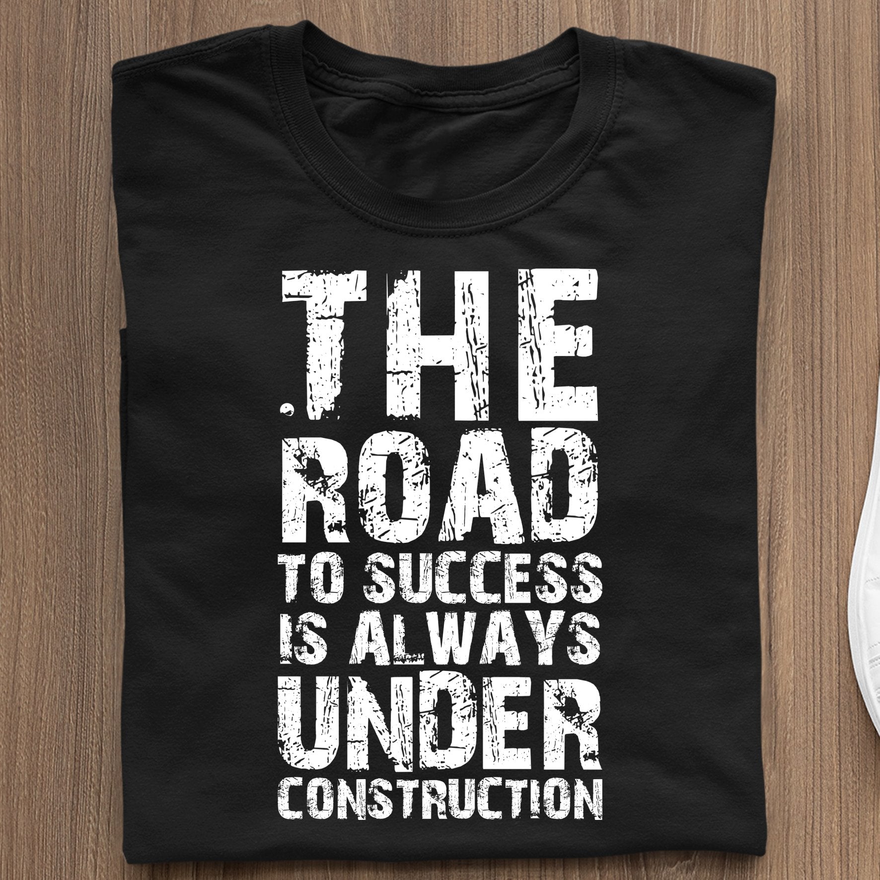 Koszulka Z Nadrukiem Meska The Road To Success Is Always Under Construction