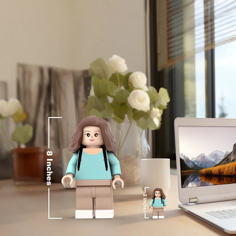 3D Print Custom Giant Minifigs Personalized Photo Giant Minifigs Turn Your Photo into Minifigs Gifts for Her
