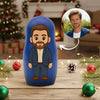 Personalized Portrait Nesting Doll Custom Photo Family Portrait Cartoon Style Gift Photo Christmas Gift