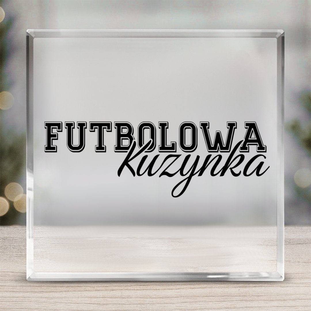 Prezenty Dla Fanów Piłki Nożnej Szkło kwadratowe Futbolowa kuzynka