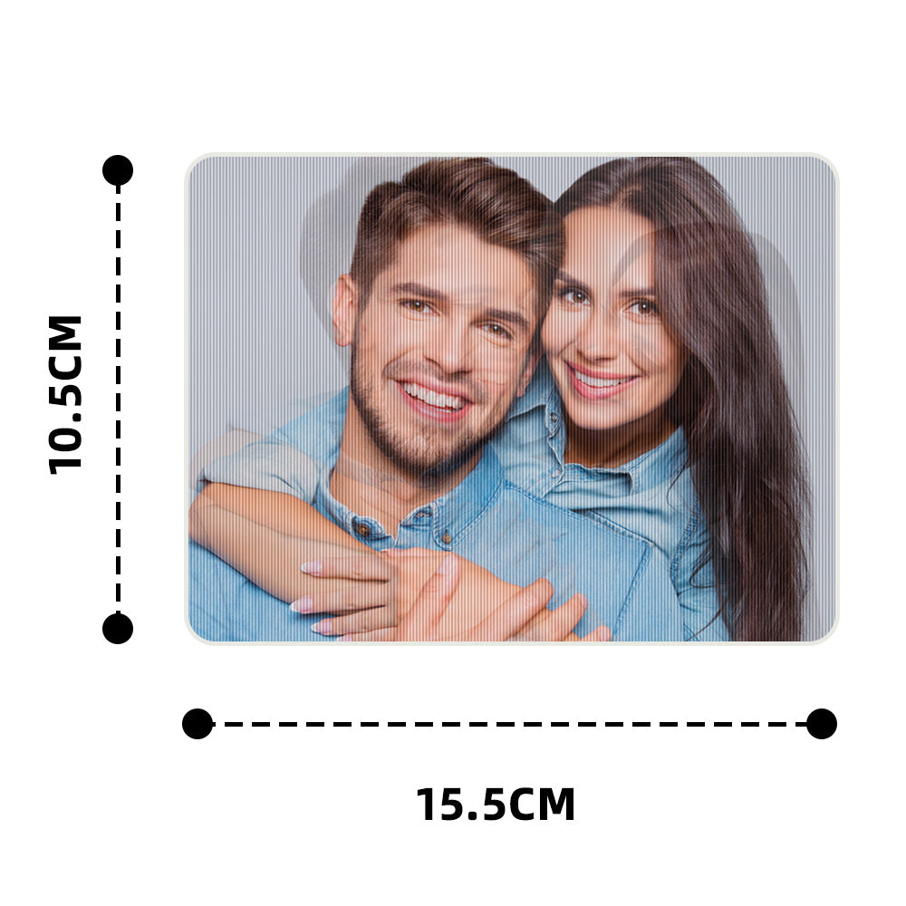Personalizowana figurka z efektem 3D na prezent dla pary, rocznica 6-8 cali