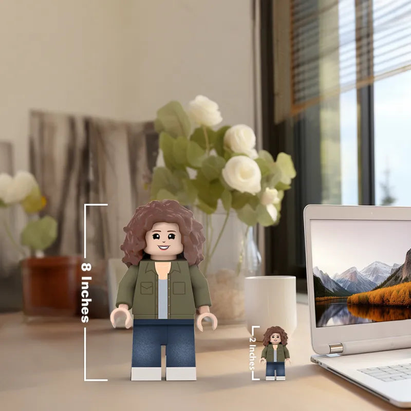 Personalizowana figurka 3D na prezent dla niej, świąteczna, z podobizną