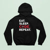 Bluza z kapturem Eat Sleep Code Repeat