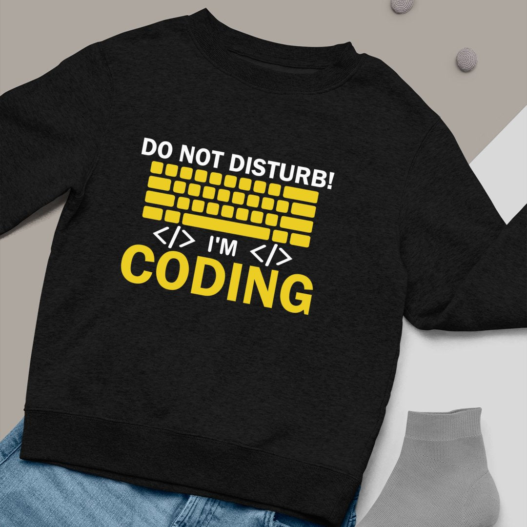 Prezent Dla Małego Programisty Bluza Unisex Do Not Disturb I'm Coding