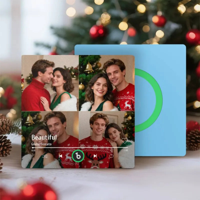 FridgeBeats Frameless 4.0 Custom Music Multiple Photos Fridge Magnet That Can Play Music Without Cellphone Supports Bluetooth Connectivity