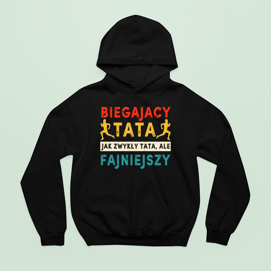 Bluza z kapturem Biegajacy Tata, Fajniejszy